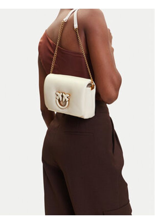 Pinko - PINKO Torebka Love Click Puff Baby 101584 A10F Écru. Materiał: skórzane