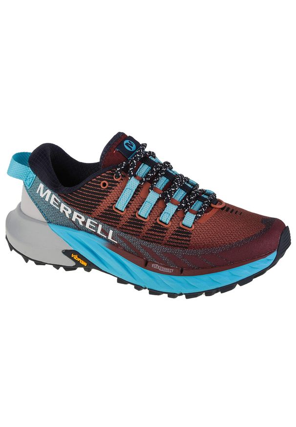 Buty do biegania damskie, Merrell Agility Peak 4. Kolor: brązowy, wielokolorowy, czerwony