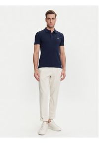 Lacoste Polo PH4012 Granatowy Slim Fit. Typ kołnierza: polo. Kolor: niebieski. Materiał: bawełna #5