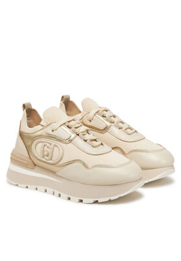 Liu Jo Sneakersy Amazing 35 BA5077 PX622 Beżowy. Kolor: beżowy. Materiał: materiał