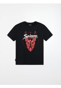 Sinsay - Bawełniana koszulka z nadrukiem The Lord of the Rings - czarny. Kolor: czarny. Materiał: bawełna. Wzór: nadruk #1