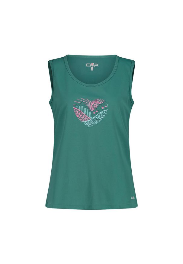 Koszulka damska turystyczna CMP 38T6666. Kolor: zielony