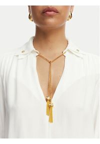 Elisabetta Franchi Bluzka CA-159-62E2-V400 Biały Regular Fit. Kolor: biały. Materiał: wiskoza #5