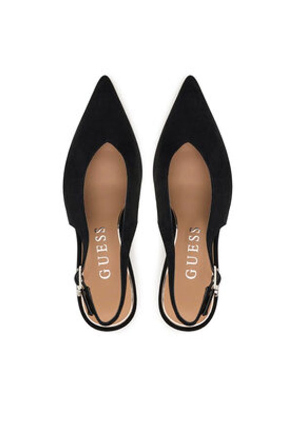 Guess Szpilki FLPPRI SUE05 Czarny. Kolor: czarny. Materiał: skóra, zamsz. Obcas: na szpilce