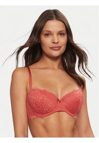 Hunkemöller Biustonosz z fiszbiną Marine 206320 Czerwony. Kolor: czerwony. Materiał: syntetyk #1