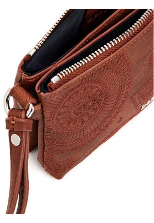 Desigual Torebka 25SAYP02 Brązowy. Kolor: brązowy. Materiał: skórzane