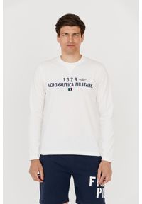 Aeronautica Militare - AERONAUTICA MILITARE Longsleeve biały męski, Rozmiar XL. Kolor: biały. Długość rękawa: długi rękaw. Długość: długie