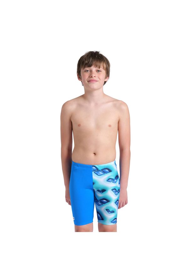 Spodenki Treningowe Pływackie Arena Logo Graphic Swim Jammer Junior. Kolor: niebieski, wielokolorowy