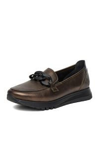 Rieker Półbuty 49051-25 Złoty. Kolor: złoty. Materiał: materiał, syntetyk #3