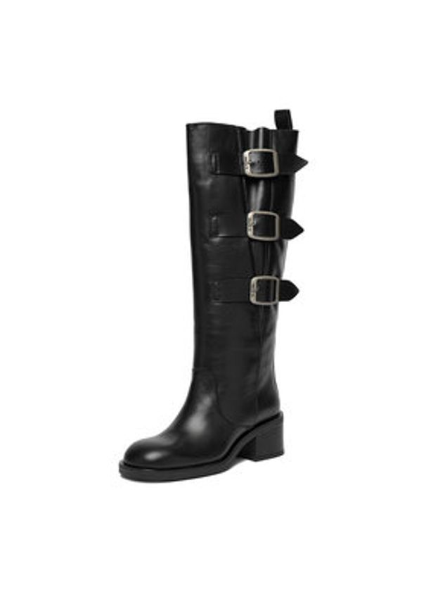 G-Star RAW - G-Star Raw Kozaki EO-GUNES-4772-25 Czarny. Kolor: czarny. Materiał: skóra