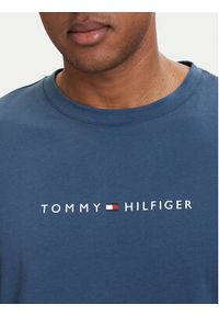TOMMY HILFIGER - Tommy Hilfiger T-Shirt UM0UM03643 Niebieski Regular Fit. Kolor: niebieski. Materiał: bawełna #4