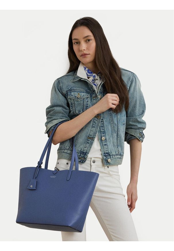 Lauren Ralph Lauren - LAUREN RALPH LAUREN Torebka 431795329070 Niebieski. Kolor: niebieski. Materiał: skórzane