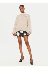 ROTATE Sweter 1133772313 Beżowy Regular Fit. Kolor: beżowy. Materiał: syntetyk #4