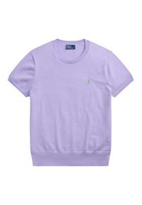 Polo Ralph Lauren T-Shirt 211971872505 Fioletowy jasny Regular Fit. Typ kołnierza: polo. Kolor: fioletowy. Materiał: bawełna #2