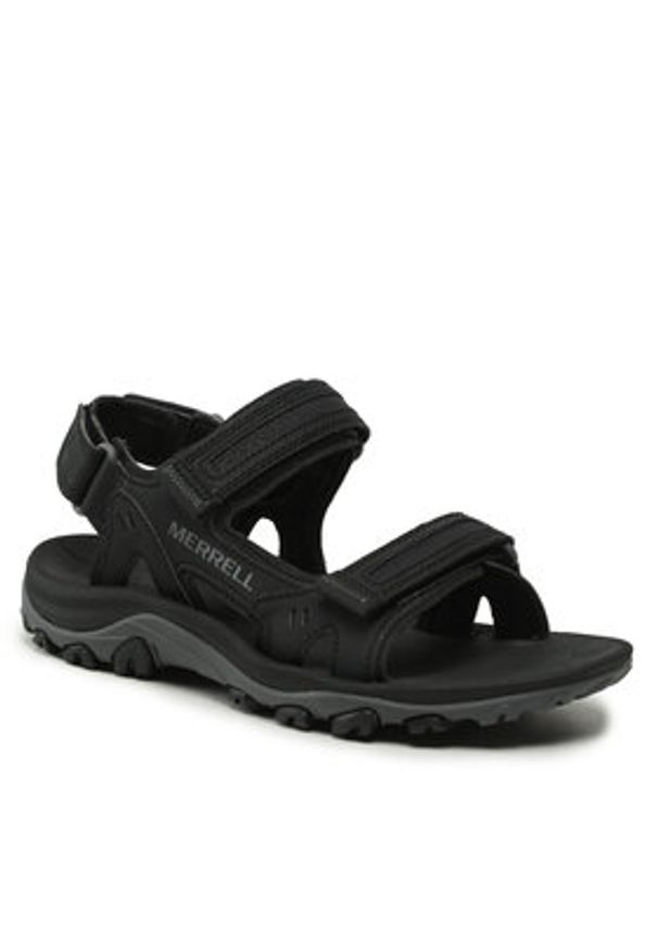 Merrell Sandały Huntington Sport Convert J036871 Czarny. Kolor: czarny. Materiał: skóra. Styl: sportowy