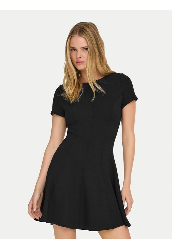 only - ONLY Sukienka codzienna Kenya 15370506 Czarny Regular Fit. Okazja: na co dzień. Kolor: czarny. Materiał: wiskoza. Typ sukienki: proste. Styl: casual