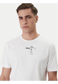 BOSS T-Shirt Birdie 50559387 Biały Regular Fit. Kolor: biały. Materiał: bawełna #4