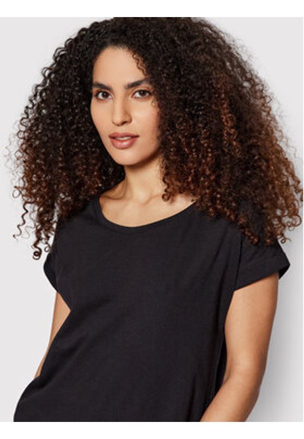 Vila T-Shirt Dreamers 14083083 Czarny Boxy Fit. Kolor: czarny. Materiał: syntetyk, bawełna