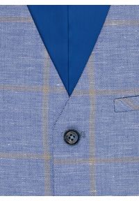 Pako Lorente - PAKO LORENTE – Męska niebieska kamizelka w kratkę. Kolor: niebieski. Wzór: kratka #6