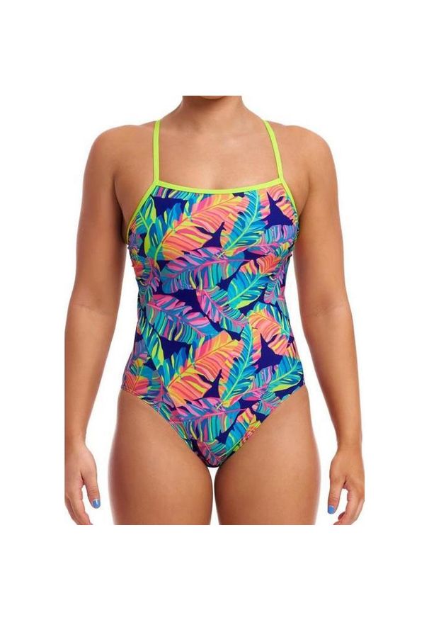 Strój do pływania FUNKITA Leaving Today - Single Strap. Kolor: wielokolorowy