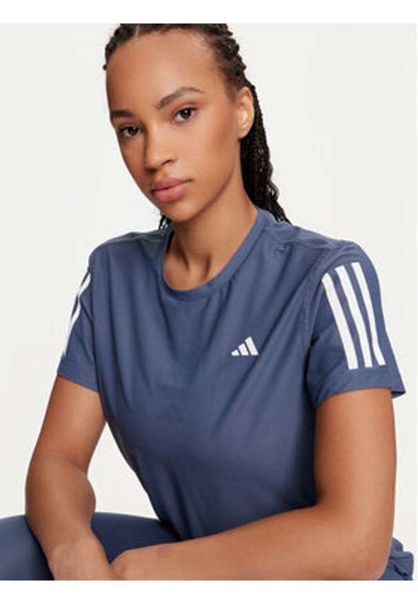 Adidas - adidas Koszulka techniczna Train Essentials IS3965 Niebieski Slim Fit. Kolor: niebieski. Materiał: syntetyk