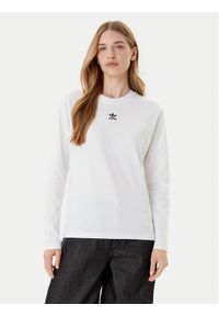Adidas - adidas Bluzka Essentials JW7454 Biały Regular Fit. Kolor: biały. Materiał: bawełna #1