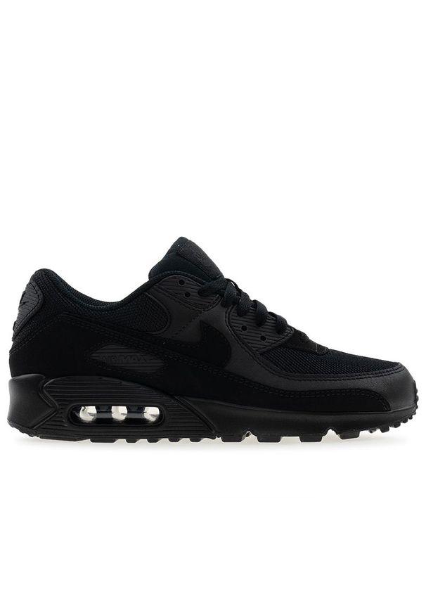 Buty męskie Nike Air Max 90 CN8490-003 - czarne. Okazja: na co dzień. Kolor: czarny. Materiał: guma, syntetyk, skóra. Szerokość cholewki: normalna. Model: Nike Air Max, Nike Air Max 90. Sport: fitness