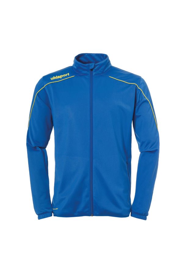 UHLSPORT - Kurtka dziecięca Uhlsport Stream 22. Kolor: niebieski, żółty, wielokolorowy. Materiał: dresówka. Sport: fitness, piłka ręczna