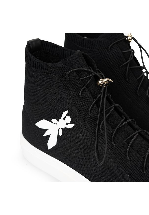 Patrizia Pepe Sneakersy | 2V9437/A5B2 | Kobieta | Czarny. Zapięcie: bez zapięcia. Kolor: czarny. Materiał: tkanina. Szerokość cholewki: normalna