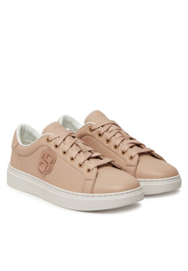 BOSS Sneakersy Kieran 50548277 Różowy. Kolor: różowy. Materiał: skóra