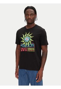 Volcom T-Shirt Realityfab A3512555 Czarny Loose Fit. Kolor: czarny. Materiał: bawełna