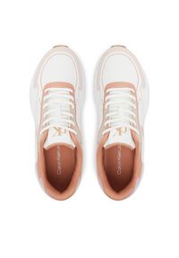 Calvin Klein Jeans Sneakersy Retro Tennis Knit Mg YW0YW01887 Biały. Kolor: biały. Materiał: materiał #6