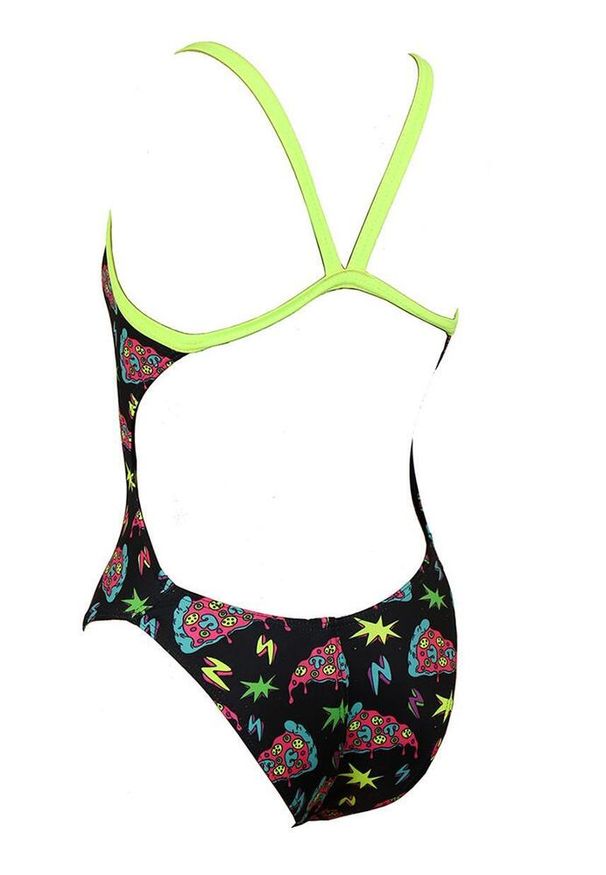 TURBO - Strój Kąpielowy Turbo Space Pizza – Żółty, Rozmiar 28. Kolor: żółty, wielokolorowy, zielony. Wzór: nadruk