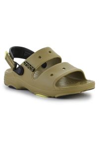 Sandały Crocs Classic All-Terrain Sandal M 207711-3UA zielone. Zapięcie: rzepy. Kolor: zielony. Materiał: guma, syntetyk. Sezon: lato #1