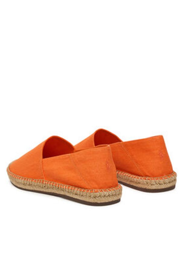 Polo Ralph Lauren Espadryle Cevio Washed Canvas 803P07659003 Pomarańczowy. Kolor: pomarańczowy. Materiał: materiał
