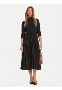 TOMMY HILFIGER - Tommy Hilfiger Sukienka codzienna WW0WW46138 Czarny Slim Fit. Okazja: na co dzień. Kolor: czarny. Materiał: wiskoza, syntetyk. Typ sukienki: proste. Styl: casual #3