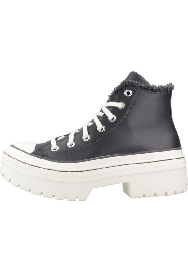 Tenisówki Converse Model Ctas Lugged Heel Hi Kolor Niebieski. Kolor: niebieski. Materiał: tkanina, skóra