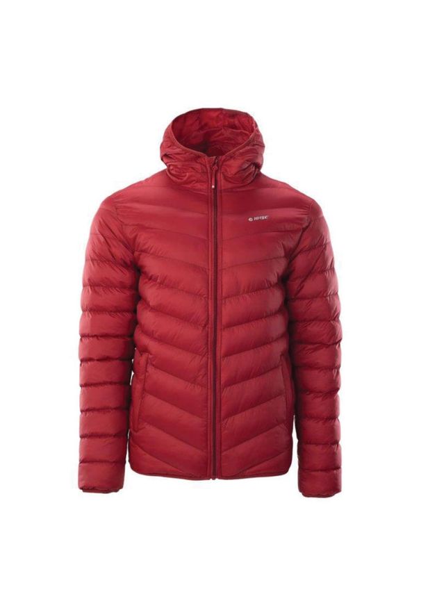 Hi-tec - Kurtka męska zimowa Hi-Tec Salrin - czerwona, Rozmiar XXL. Kolor: czerwony. Materiał: nylon, materiał. Sezon: zima