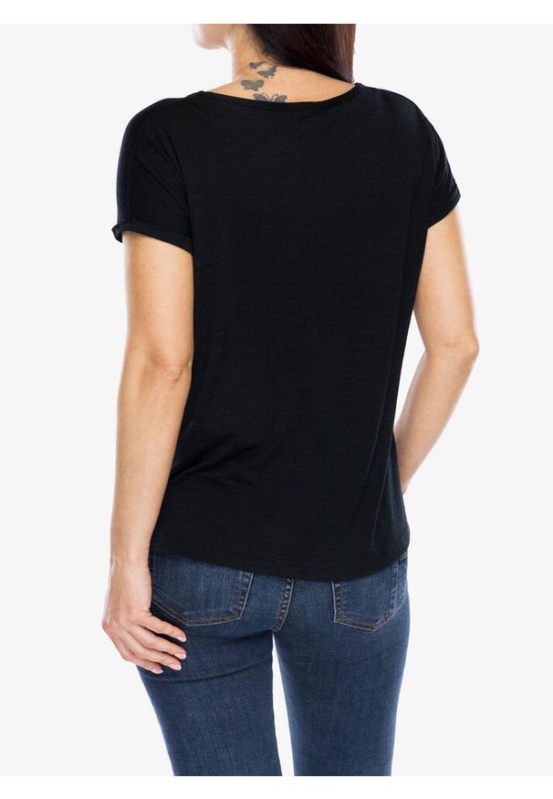 SENSOR - Koszulka merino damska Sensor Merino Air Traveller Tee SS. Kolor: czarny