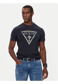 Guess T-Shirt M4BI35 J1314 Granatowy Regular Fit. Kolor: niebieski. Materiał: bawełna #1