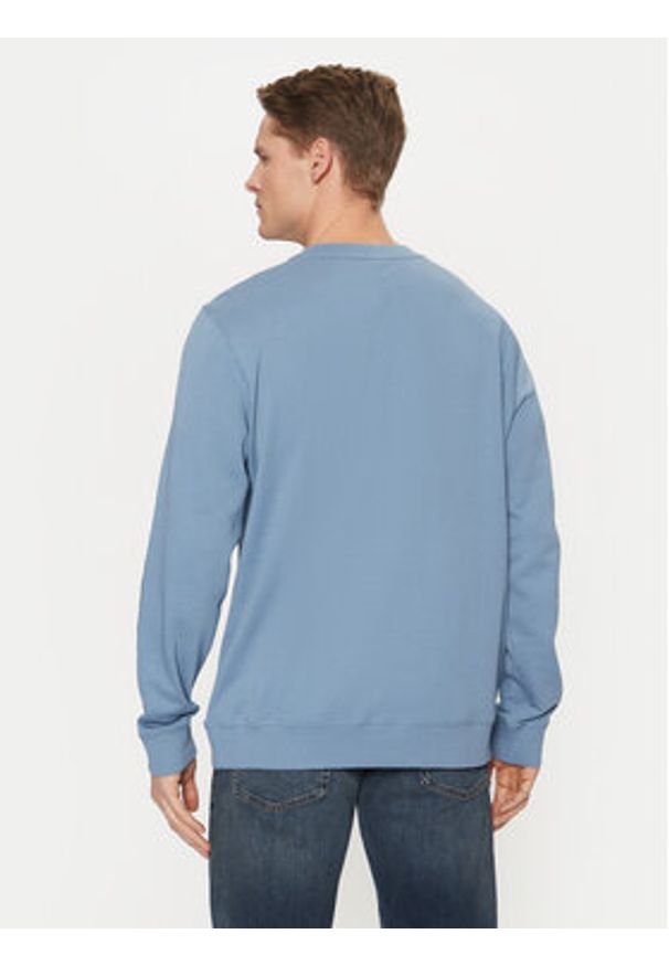 BOSS Bluza Westart 50509323 Błękitny Relaxed Fit. Kolor: niebieski. Materiał: bawełna