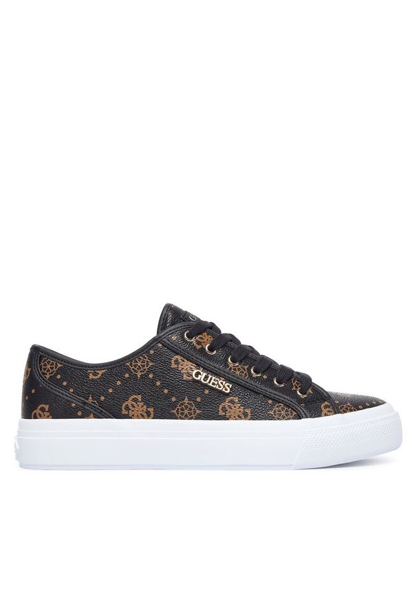 Sneakersy Guess. Kolor: brązowy