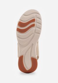 Born2be - Beżowe Sportowe Sandały na Grubej Podeszwie z Elastyczną Cholewką i Piankową Wkładką Nicthil. Okazja: na co dzień. Zapięcie: bez zapięcia. Kolor: beżowy. Materiał: jeans. Sezon: lato. Styl: sportowy #4