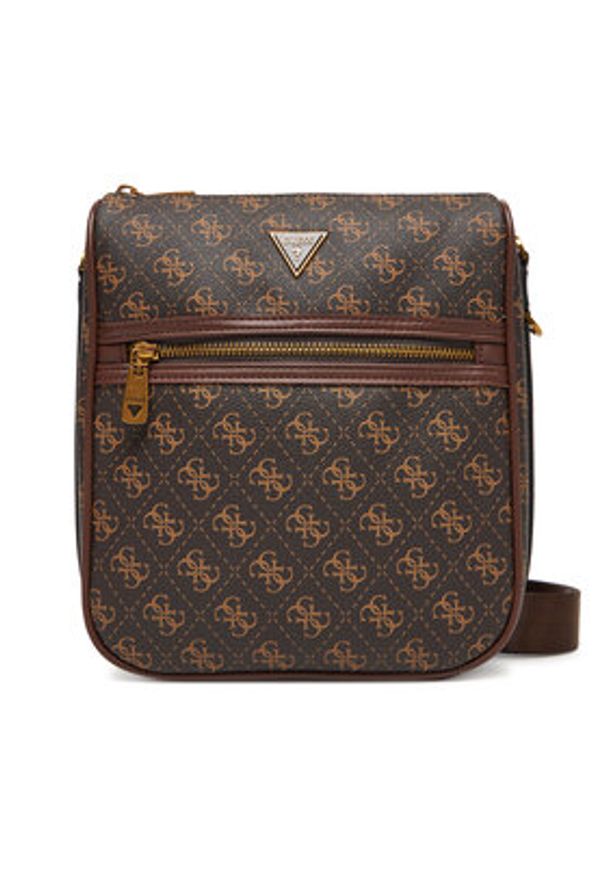 Guess Saszetka HMMILO P5417 Brązowy. Kolor: brązowy. Materiał: skóra