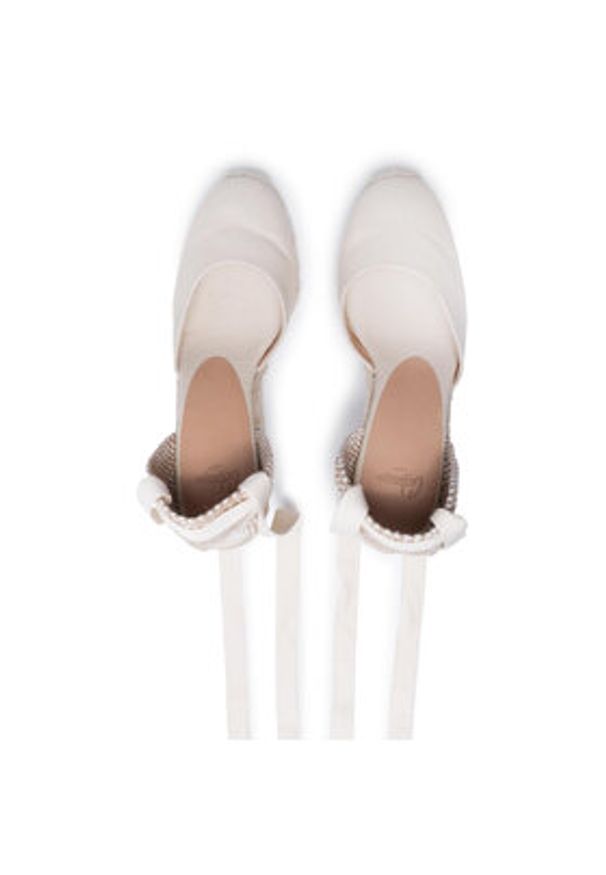 Castañer Espadryle Carina/8/001 020962-203 Beżowy. Kolor: beżowy. Materiał: materiał