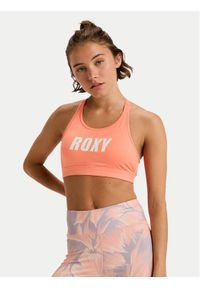Roxy Biustonosz sportowy Everyday Flow ERJKT04337 Pomarańczowy. Kolor: pomarańczowy. Materiał: syntetyk #1