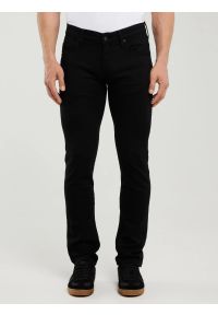 Big-Star - Jeansy męskie skinny czarne Jeffray 915. Kolor: czarny. Wzór: gładki