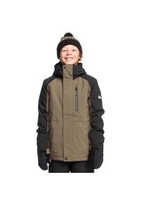 Quiksilver - Kurtka śniegowa techniczna dla Chłopcy MISSION BLOCK Brązowy. Kolor: brązowy. Materiał: poliester. Sezon: zima. Sport: narciarstwo