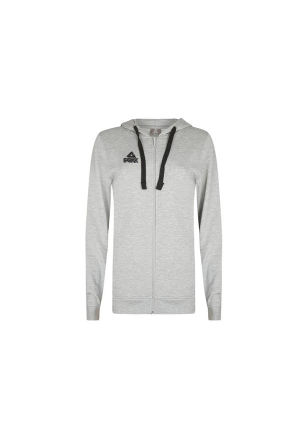 PEAK - Bluza damska Peak zip élite. Kolor: szary. Materiał: materiał, poliester, bawełna. Sport: koszykówka