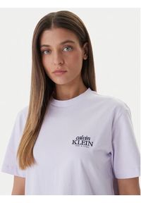 Calvin Klein Jeans T-Shirt LV047F801G Różowy Boxy Fit. Kolor: różowy. Materiał: bawełna #3